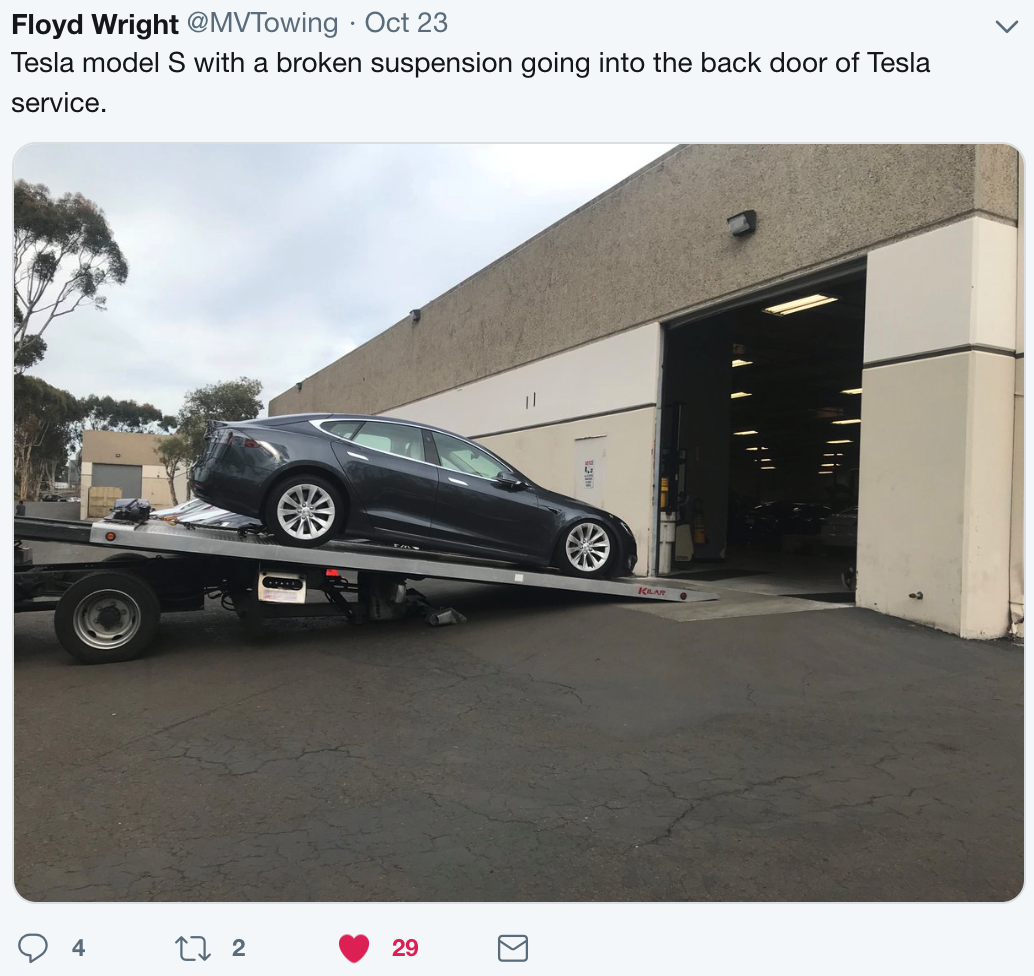 towing a tesla